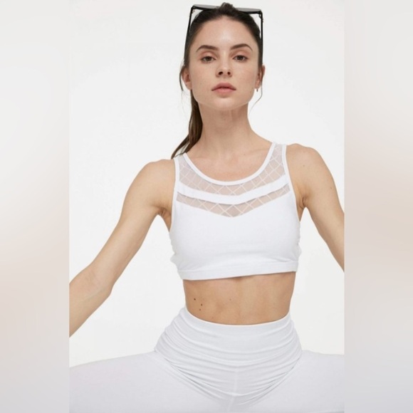 J.ING Canyon White Mesh Sport Top and Yoga Leggings Set - Picture 13 of 13